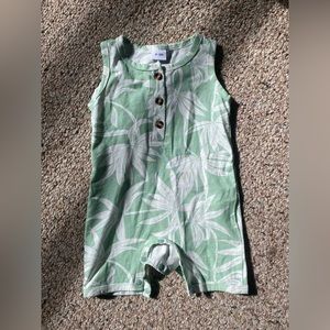 Green sleeveless onesie